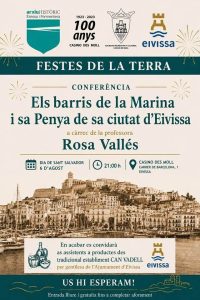 Poster van de lezing over La Marina en Sa Penya